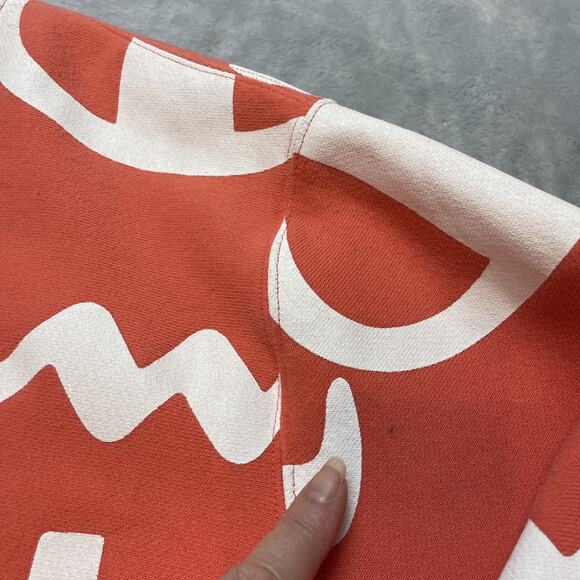 Champion Big AOP Logo Sweatshirt Mens XL Orange Reverse Weave All Over Print - Picture 8 of 9